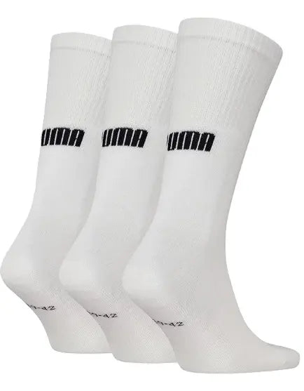Calcetines Puma Cushioned Next Crew 3 pares Blanco