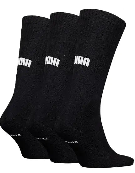Calcetines Puma Cushioned Next Crew 3 pares Negro