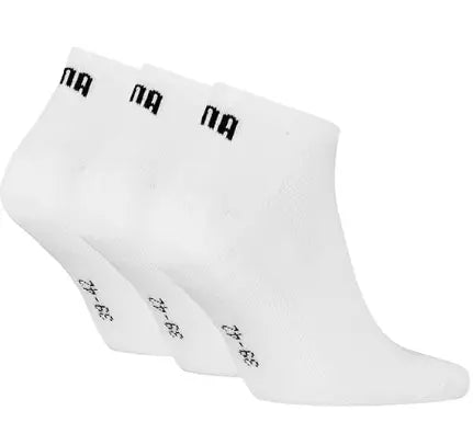 Calcetines Puma Cushioned Sneaker 3 pares Blanco