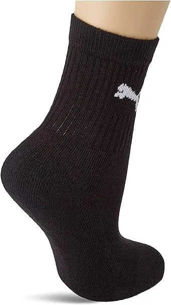 Calcetines Puma Kids Regular Crew Pack 3 Pares Negro