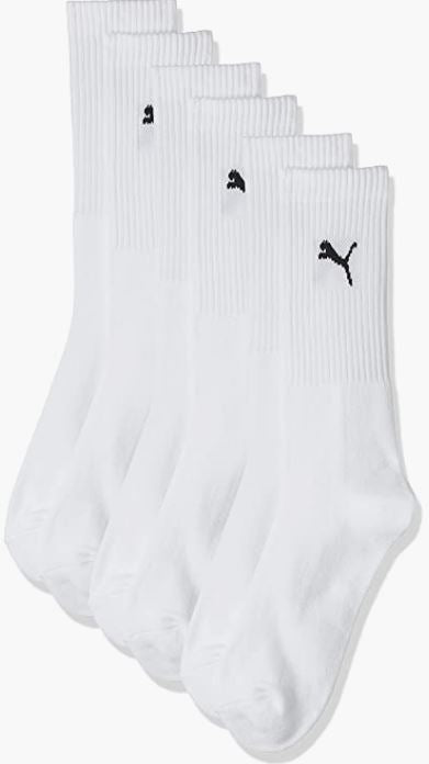 Calcetines Puma Regular Crew Pack 3 pares Blanco
