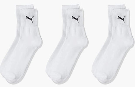 Calcetines Puma Short Crew Pack 3 pares Blanco