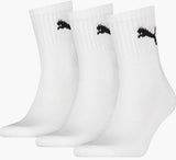 Meias Puma Short Crew Pack 3 pares Branco