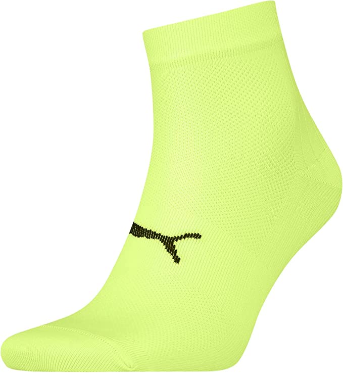 Meias Puma Sport Light Quarter Pack 2 Pares Amarelo