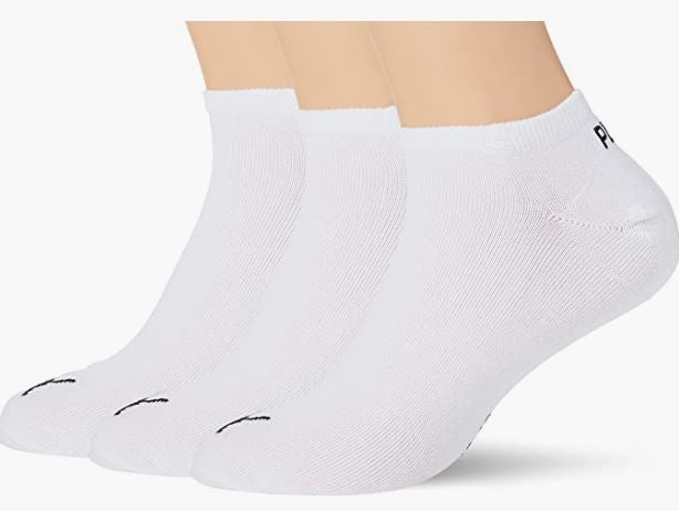 Calcetines Puma Unisex Sneaker Pack 3 pares Blanco