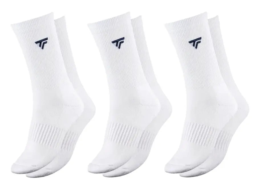 Meias Ténis Tecnifibre Clássicas 3 Pares Branco