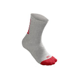 Wilson Crew Socks White Grey Black 3 Pairs Junior
