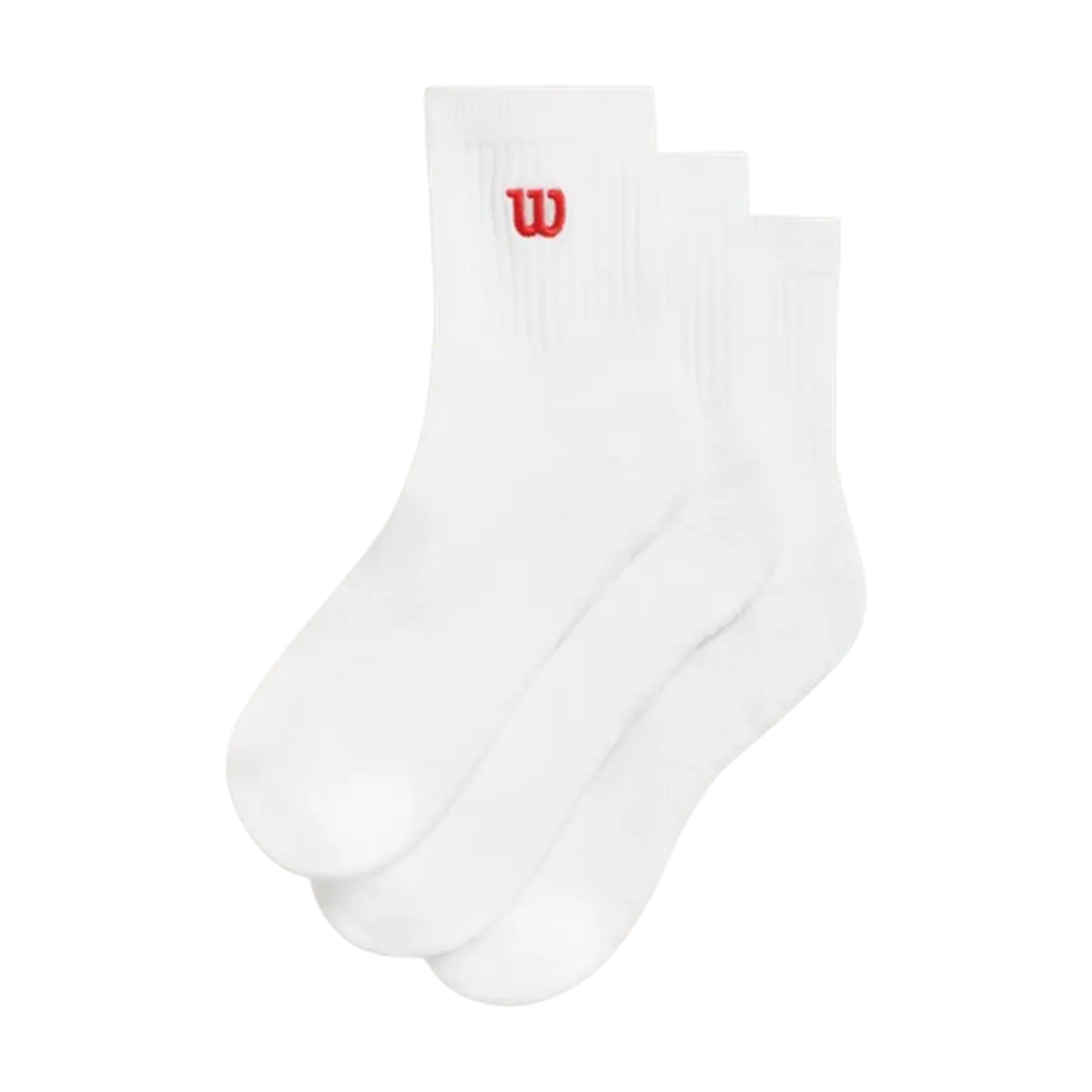 Calcetines Wilson U Quarter Top 3 Pares Blanco
