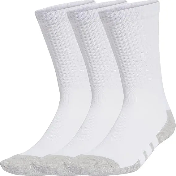 Meias adidas Essentials Climacool Crew 3 Pares Branco