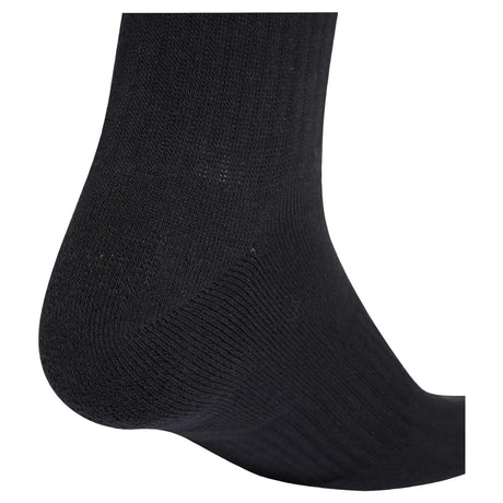 Meias adidas Sportswear Crew 3 Riscas 3 Pares Preto