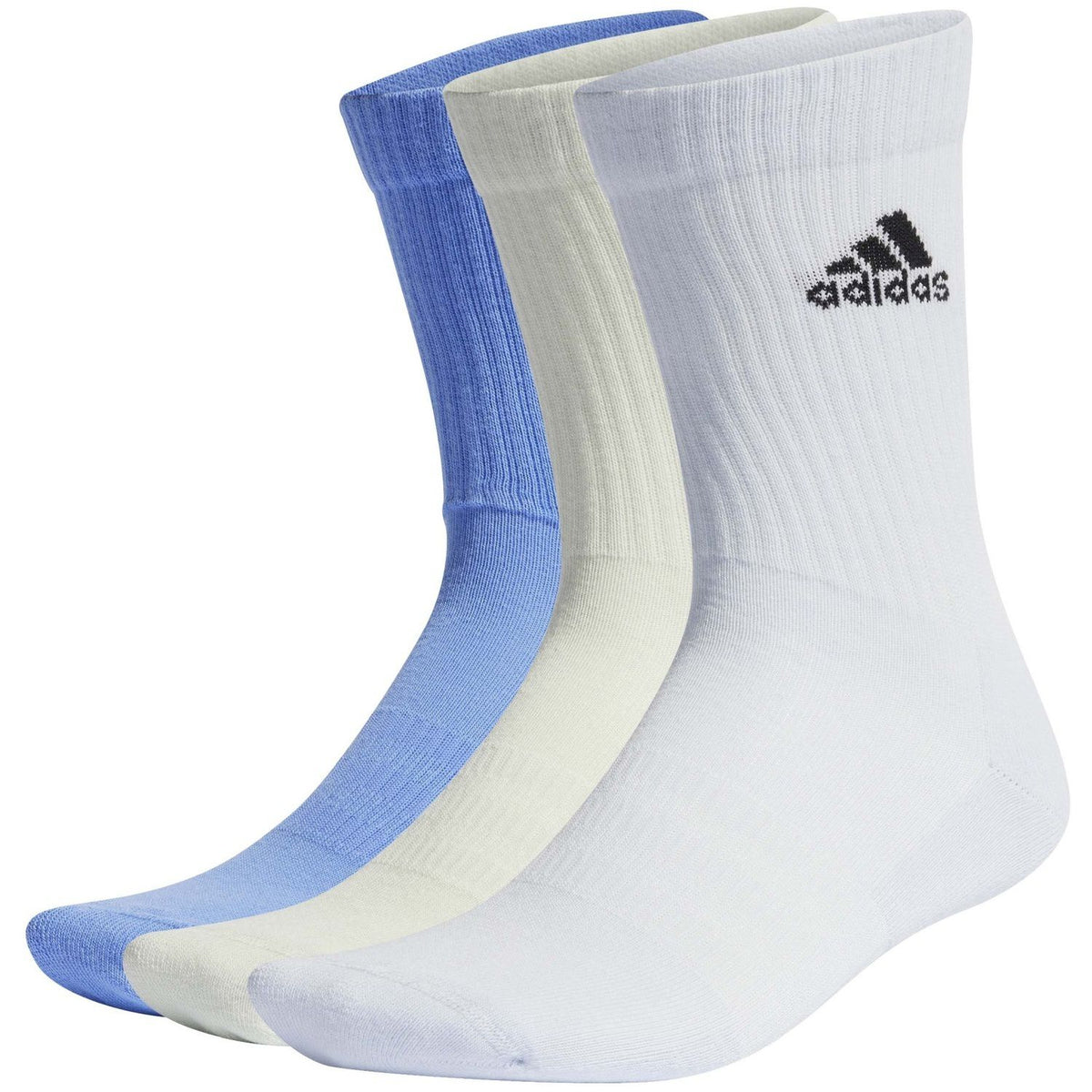 Meias adidas Sportswear Crew Acolchoadas 3un Azul