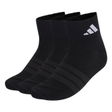 Meias de tornozelo adidas Thin & Light, 3 Pares, Preto