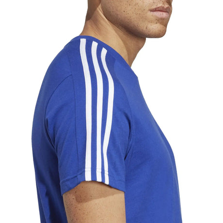 Camiseta adidas 3 Stripes Azul Hombre