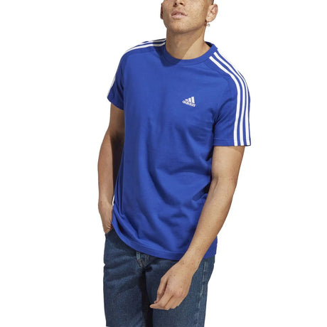 Camiseta adidas 3 Stripes Azul Hombre