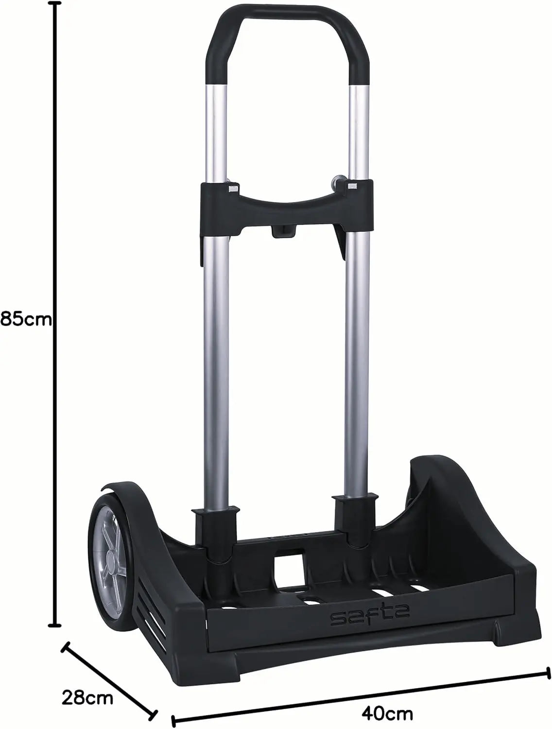 Safta Evolution Black Backpack Trolley