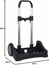 Safta Evolution Black Backpack Trolley
