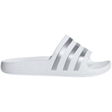 adidas Adilette Aqua K Junior Flip Flops White/Silver