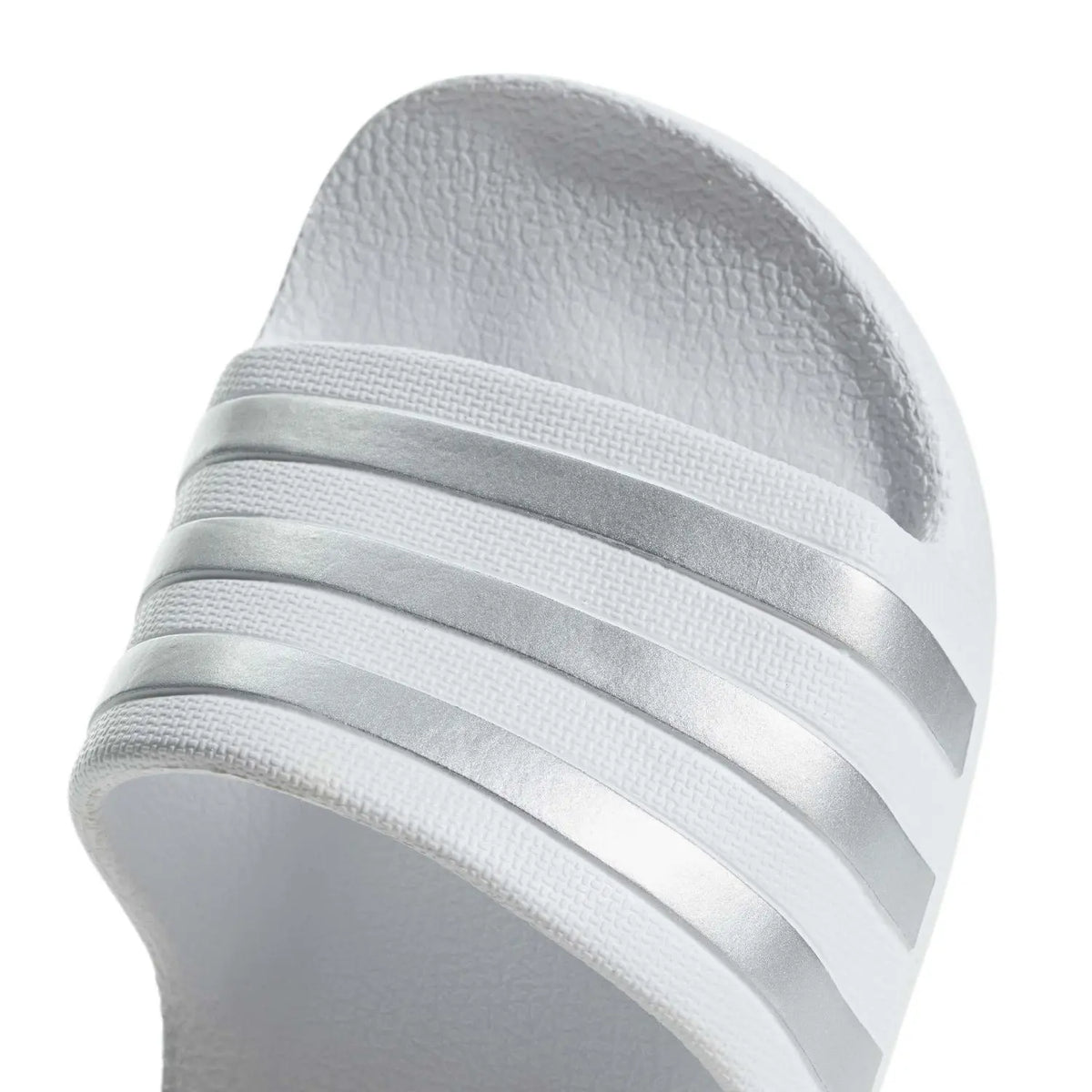 adidas Adilette Aqua K Junior Flip Flops White/Silver