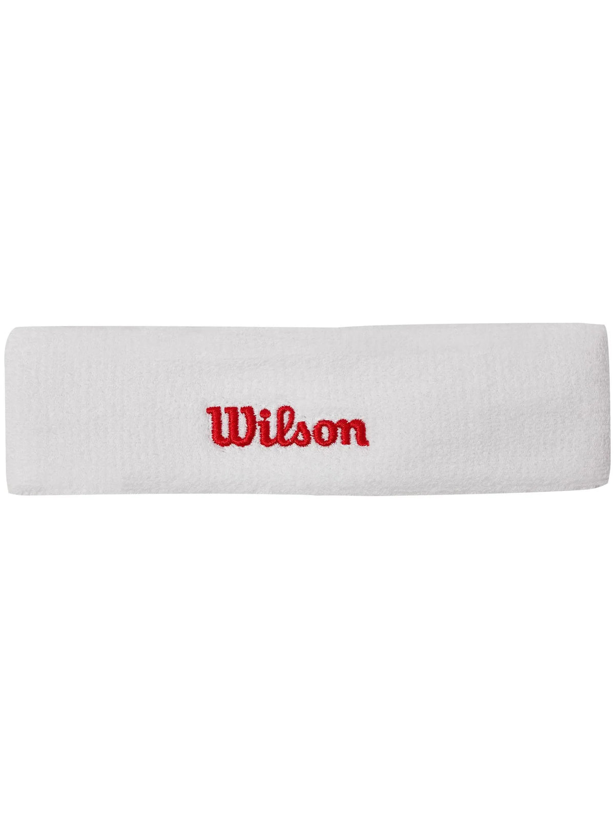 Fita de Cabelo Wilson U Terry Logótipo Branco/Vermelho