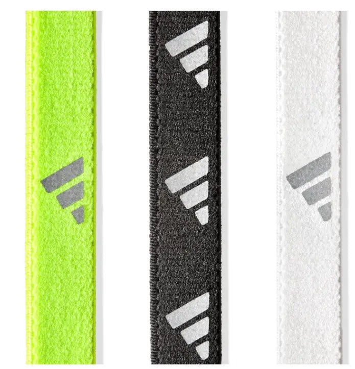 Cinta Pelo adidas Fitness Training 3u Blanco Negro Amarillo