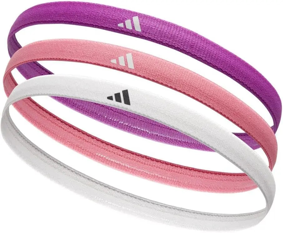Cinta Pelo adidas Fitness Training 3u Púrpura Rosa Blanco