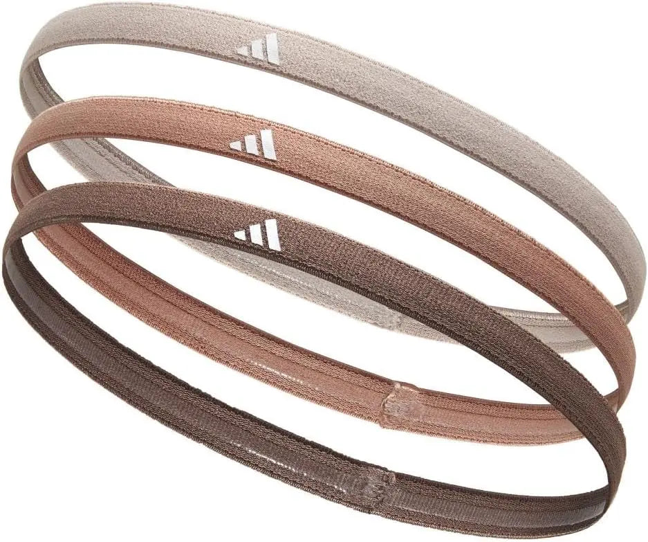Adidas Fitness Training Hairband 3-pack Brown