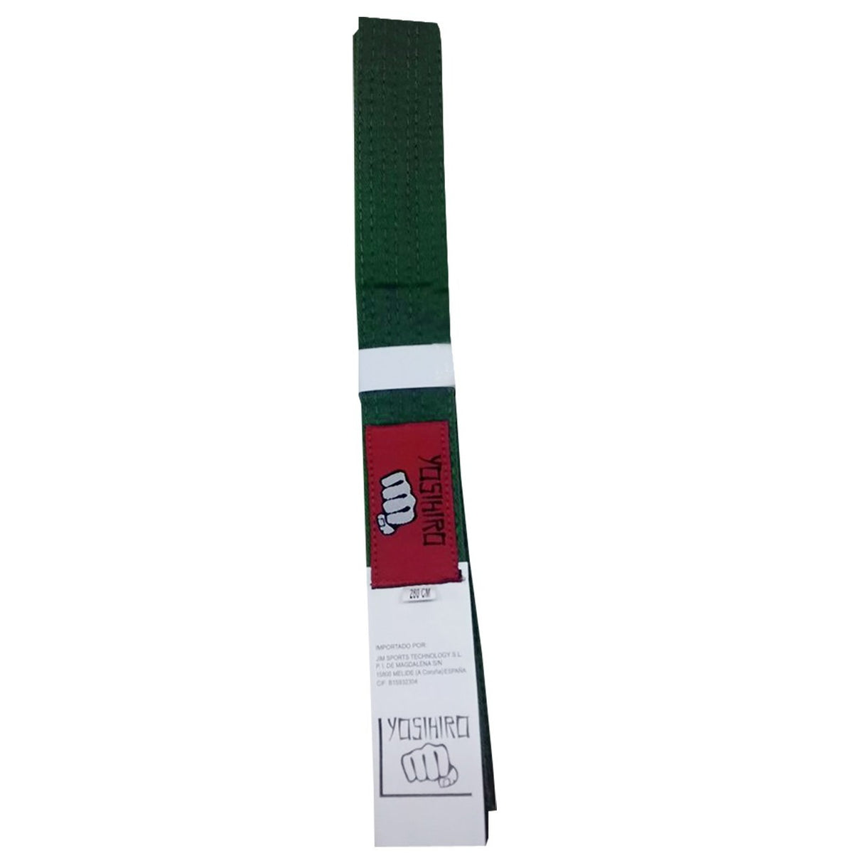 Cinturón KARATE/JUDO Yosihiro Algodón Verde Adulto