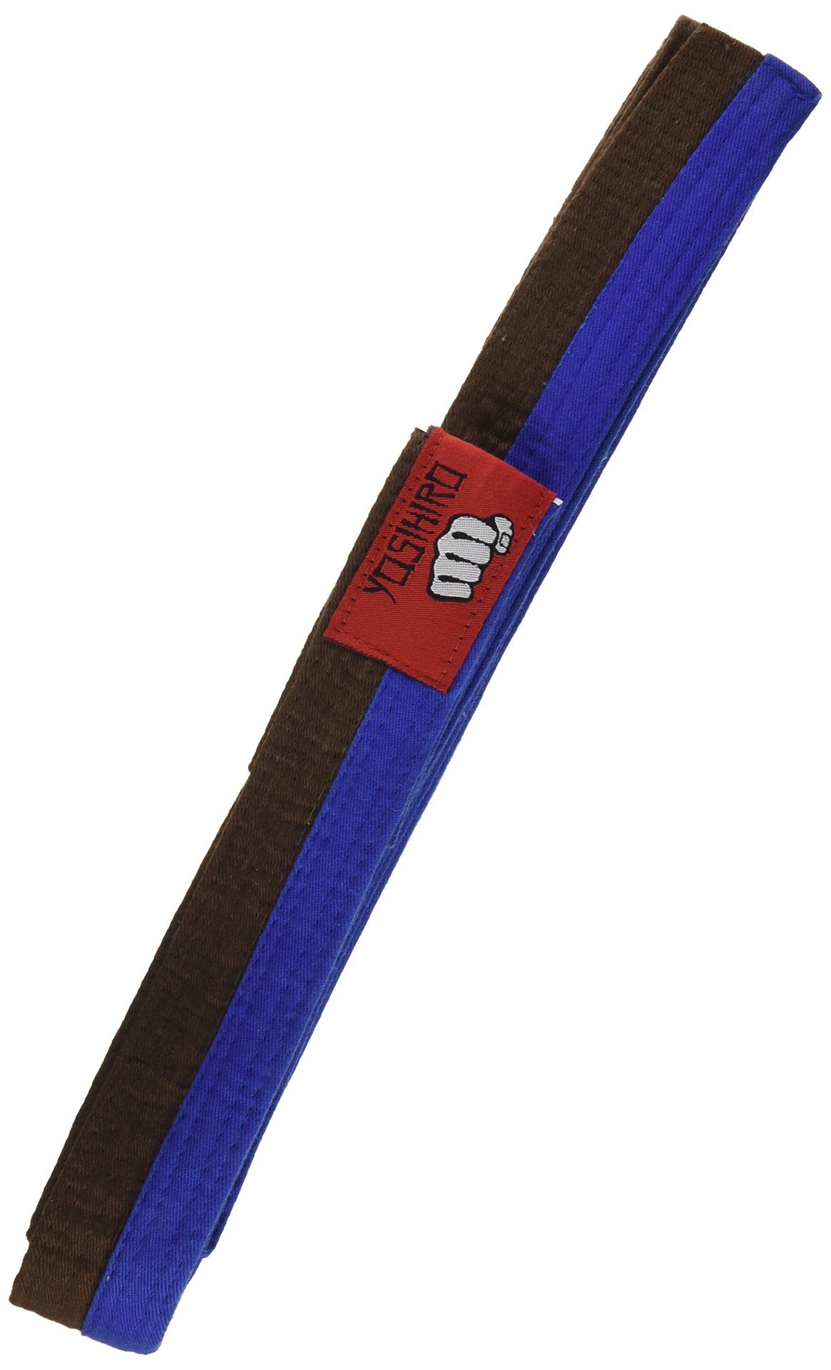 Cinturón Karate Judo Yosihiro Algodón Azul/Marron Adulto
