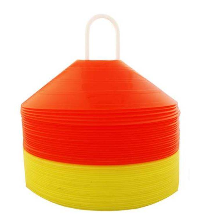 Traffic Cones Set 48 ct. Flexible Yellow Orange