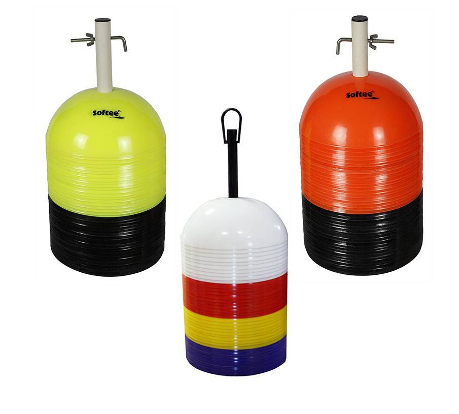 Cones Round x40 Neon Yellow / Black