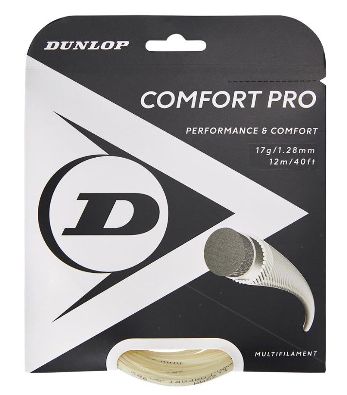 Corda de Ténis Dunlop Comfort Pro Natural Rolo 12m