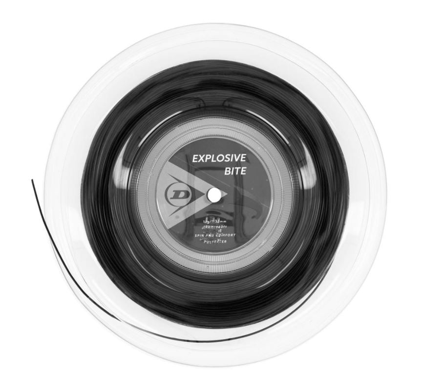 Dunlop Explosive BITE Tennis String Reel 200m Black