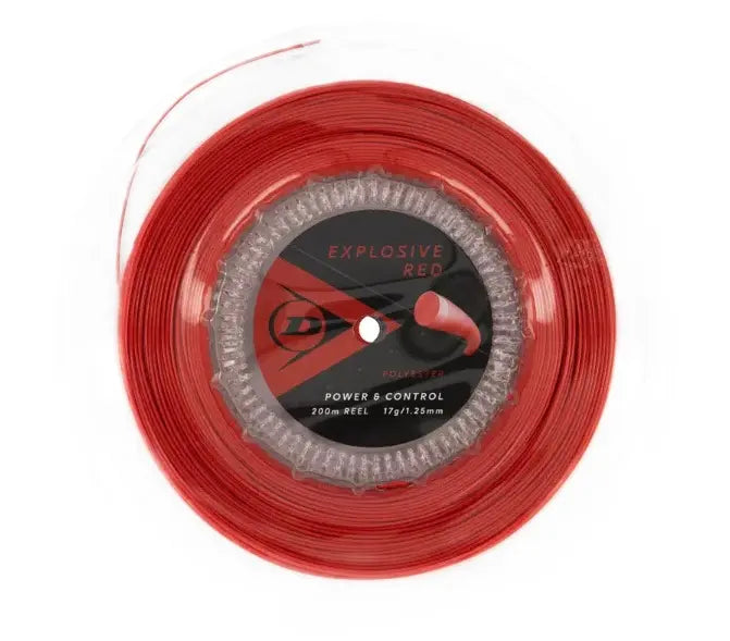 Dunlop Explosive Tennis String Reel 200m Red