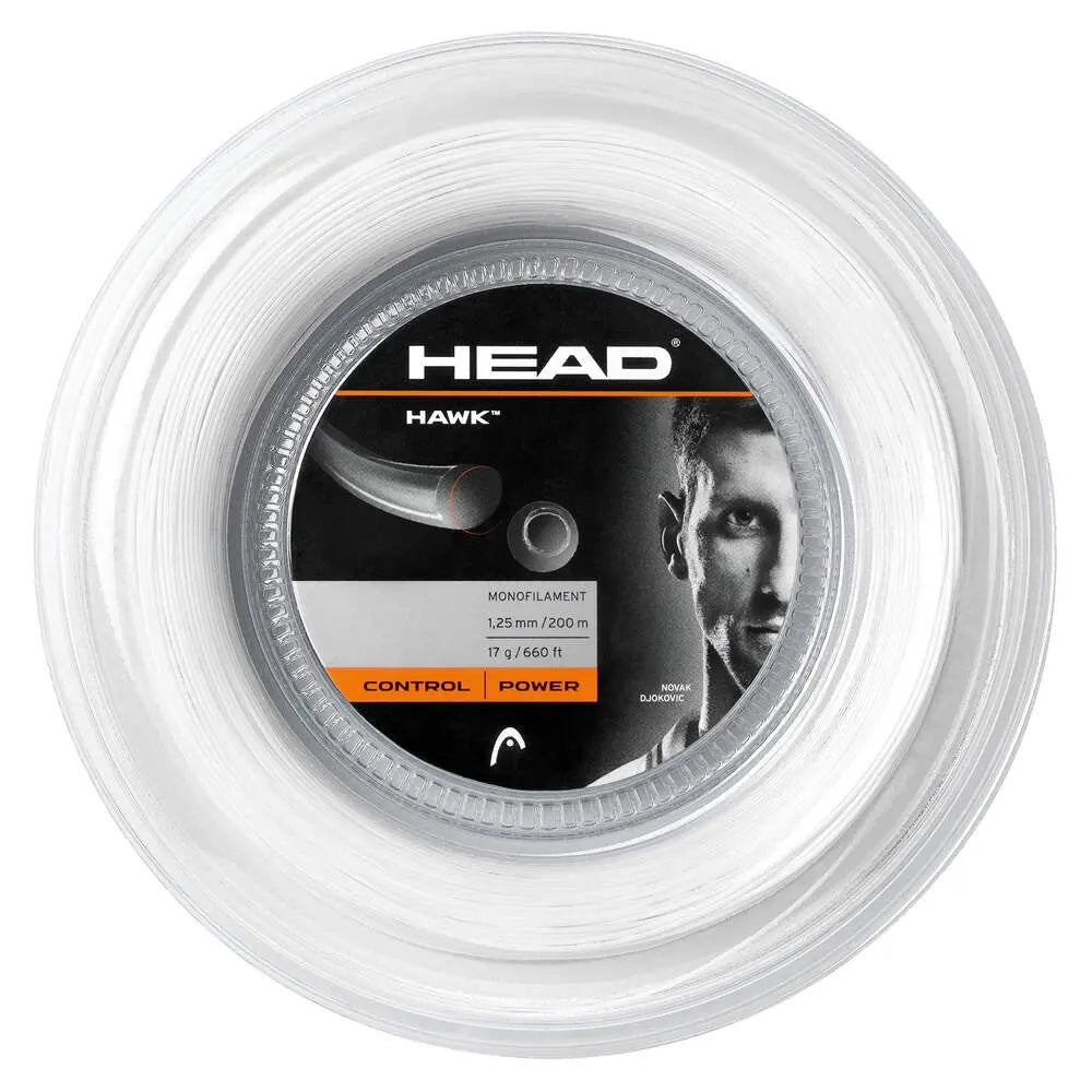Head Hawk Tennis String Reel 200M 1.30mm White