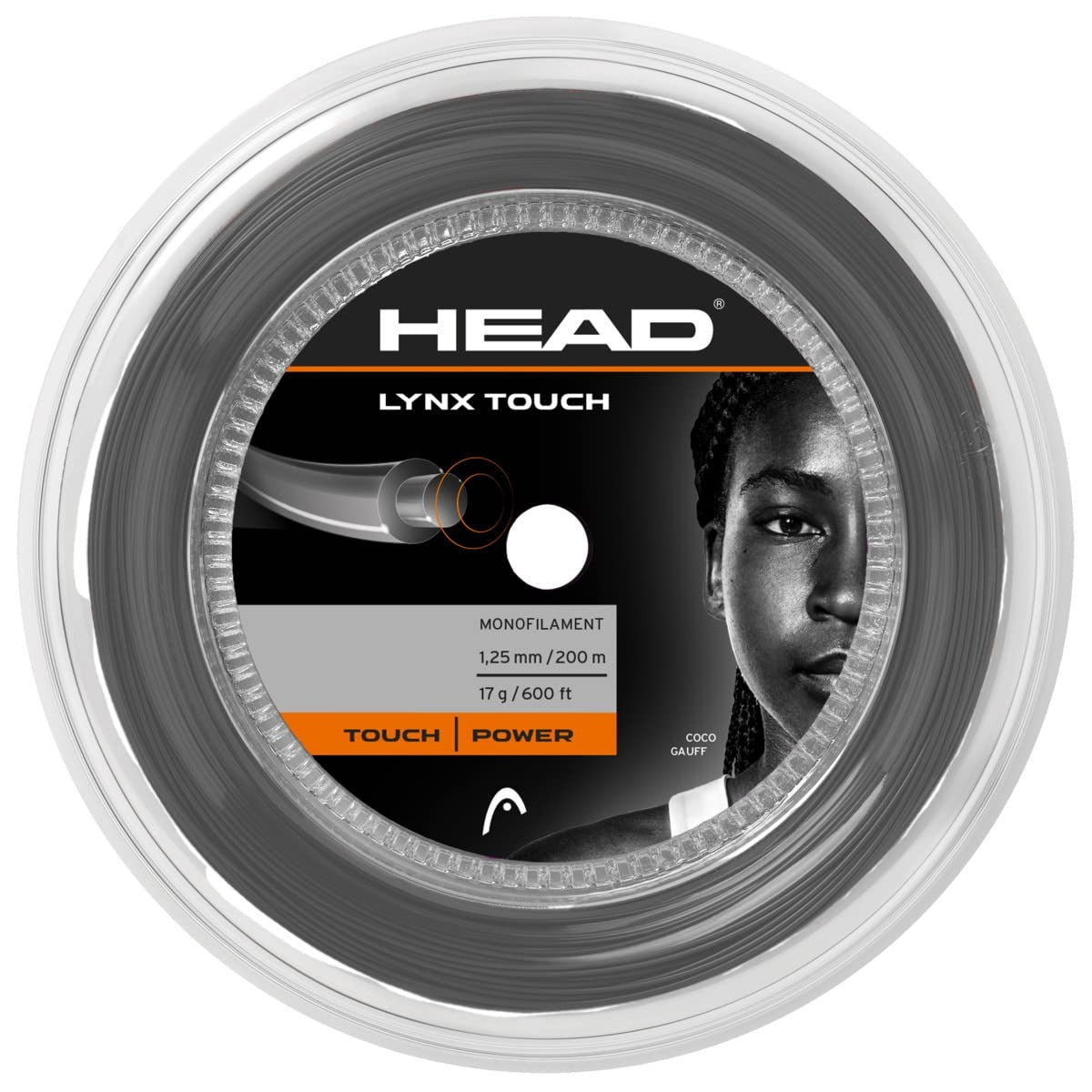 Head Lynx Touch Tennis String Reel 200m Grey