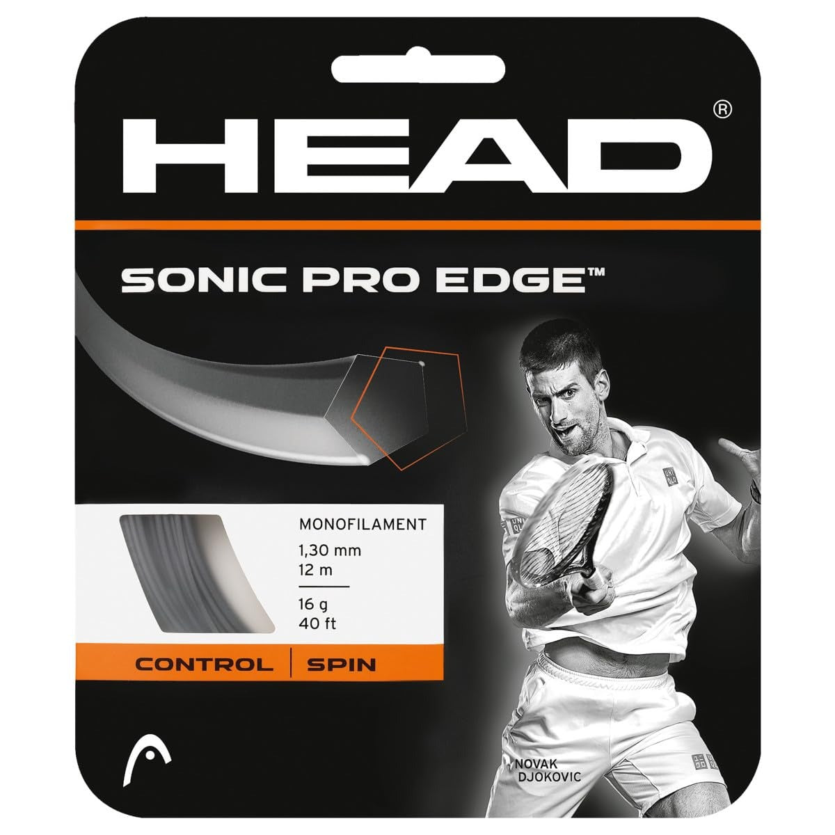 Corda de Ténis Head Sonic Pro Edge Set 12m Antracite