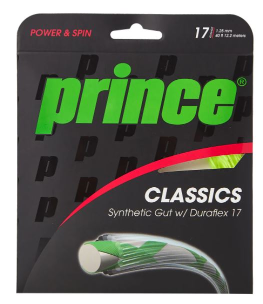Cordaje Tenis Prince Synthetic Gut Duraflex Set 1.30mm Púrpura