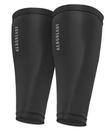 Manguitos de Compressão para Panturrilha adidas Aeroready Fitness Training Preto
