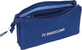 Estojo Triplo F.C. Barcelona Azul Marinho