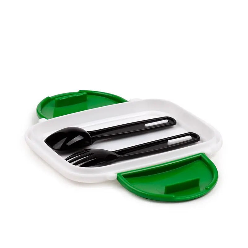 Lancheira Tupperware Bento com Fecho de Clique e Talheres Creeper e TNT Minecraft
