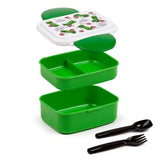 Lancheira Tupperware Bento com Fecho de Clique e Talheres Creeper e TNT Minecraft