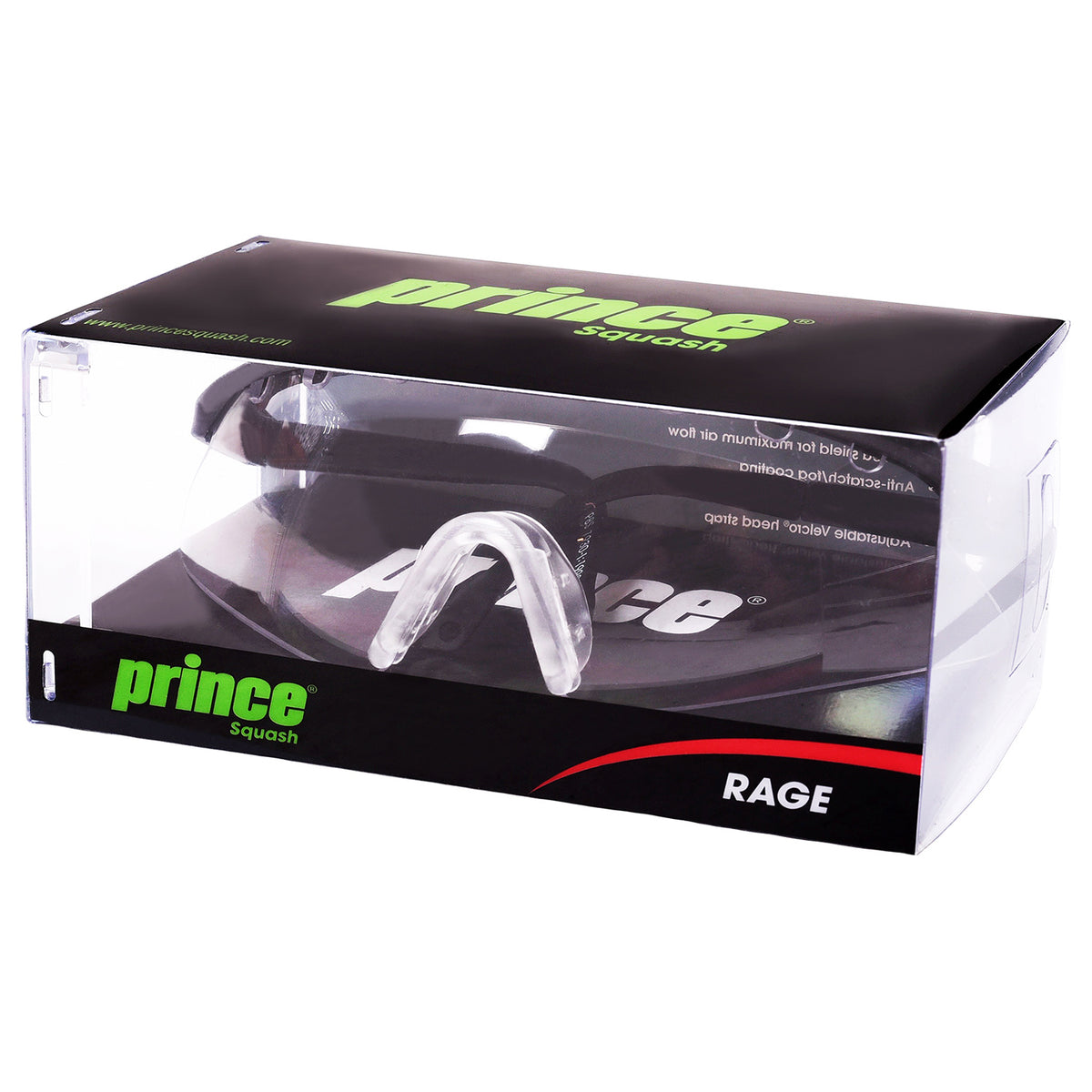 Óculos Squash Prince Rage Preto