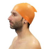 Silicone Swim Cap with Fin