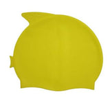 Silicone Swim Cap with Fin