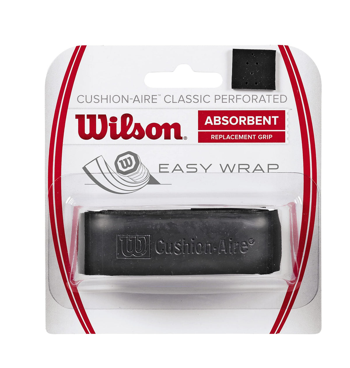 Wilson Cushion-Aire Classic Perforated Tennis Grip Black