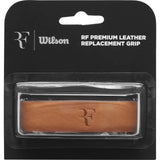Overgrip Ténis Wilson Roger Federer Couro Premium Castanho
