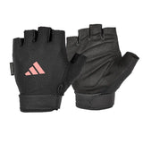 Guantes Entrenamiento adidas Essential Aeroready Ajustables Negro/Rosa