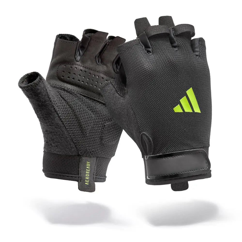 Guantes Entrenamiento adidas Essential Aeroready Negro/Verde