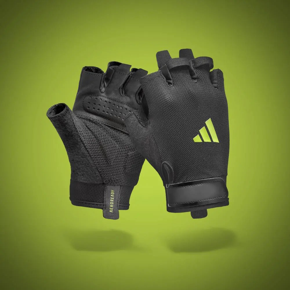 Guantes Entrenamiento adidas Essential Aeroready Negro/Verde