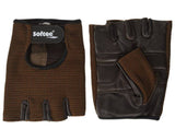Guantes Fitness Softee Unisex Licra Marrón